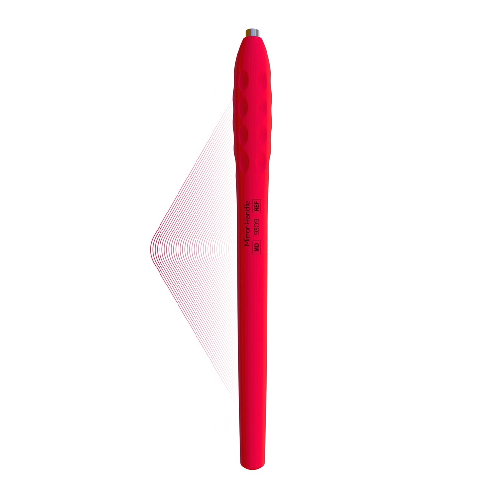 ErgoLite Cone Socket Mirror handle, Ruby Pink
