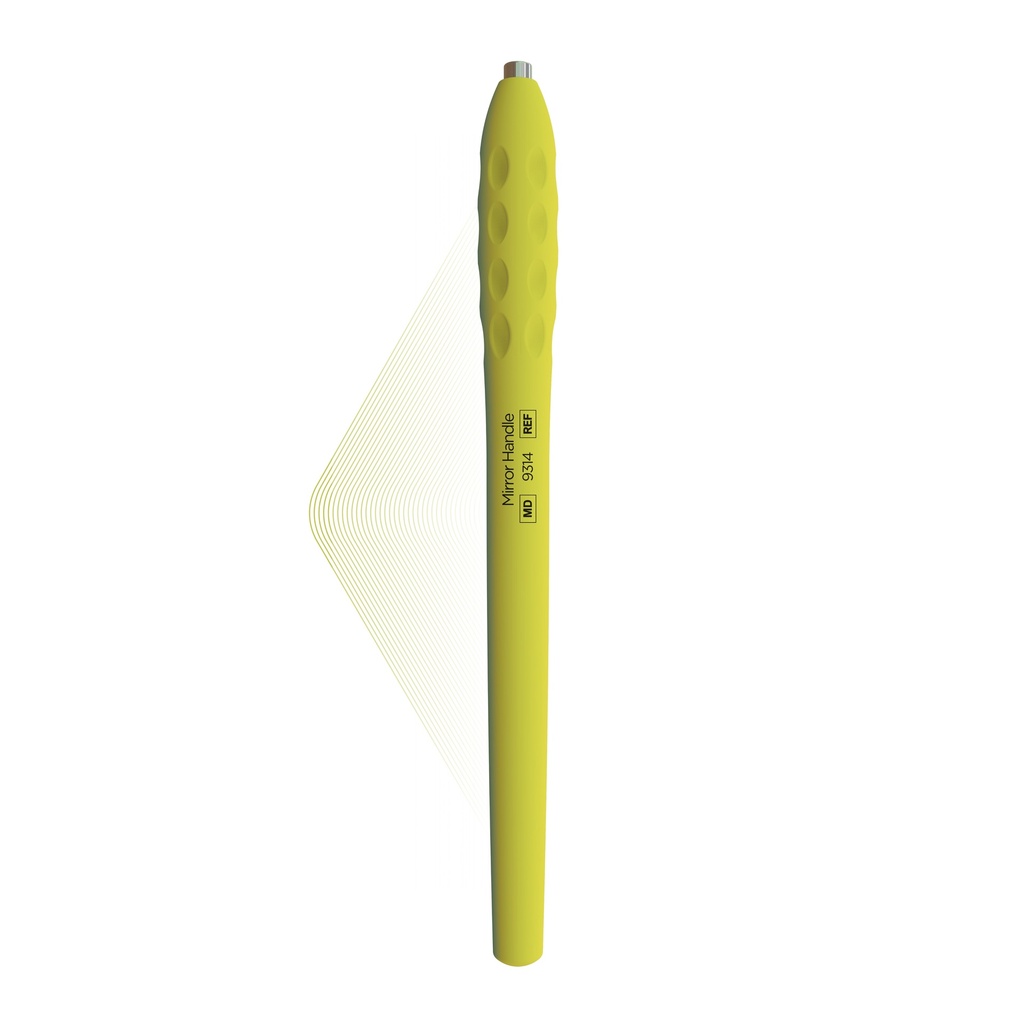 ErgoLite Cone Socket Mirror handle, Lemon Green