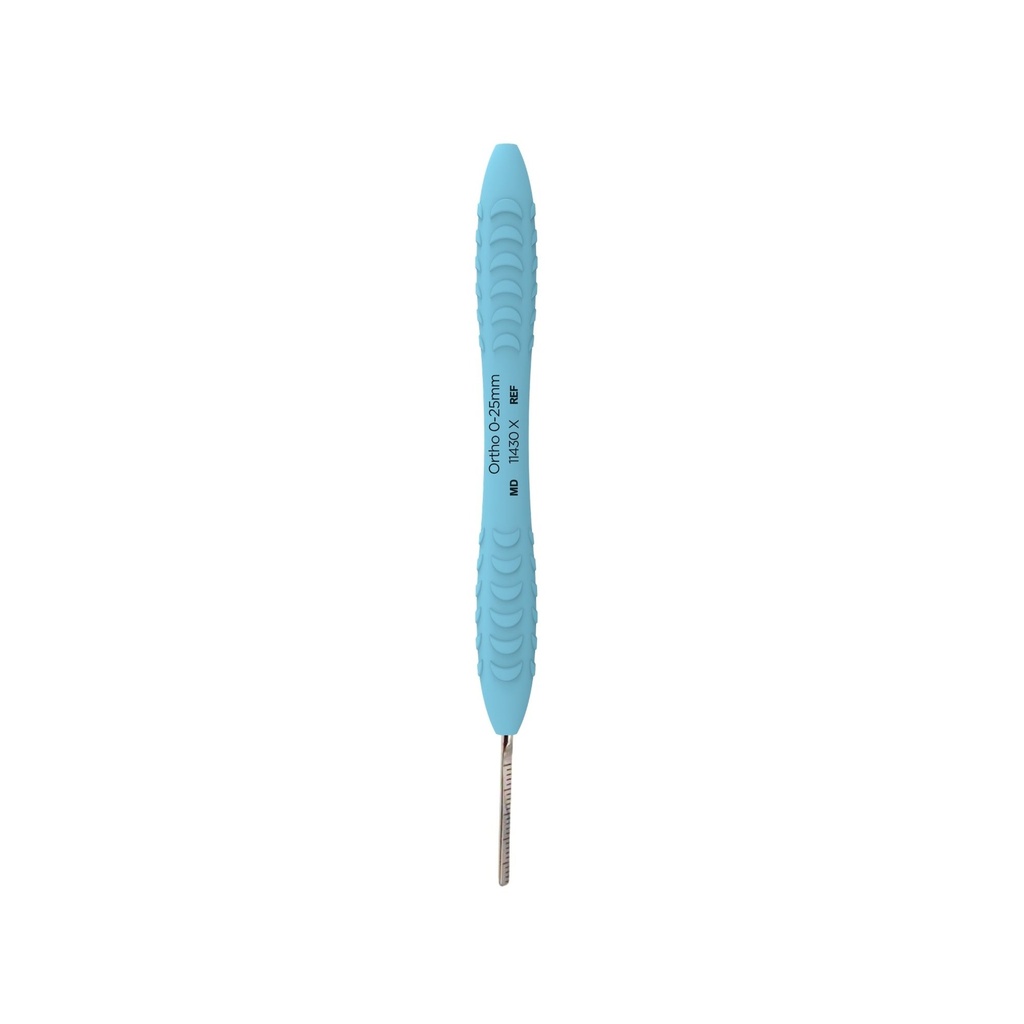 Ortho 0-25mm , Mirror Handle, ErgoX®, Sky Cyan
