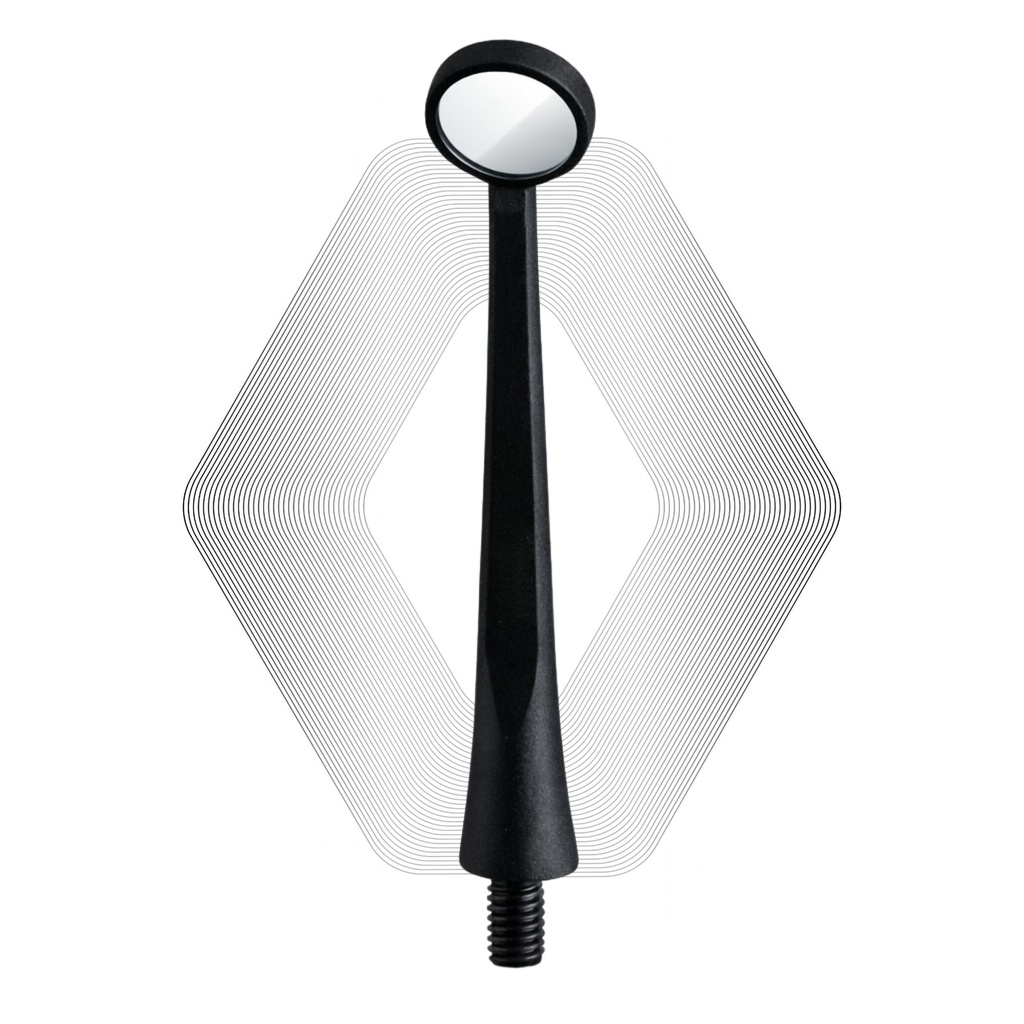Microscopic HD Mouth Mirror, Regular 1.5mm, Black