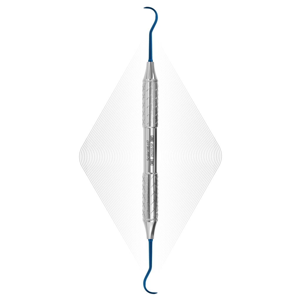 Sickle Scaler H6-H7, Blue, For Implants (Titanium)