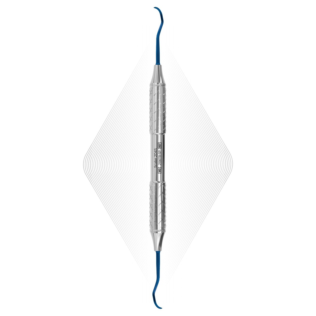 Sickle Scaler 204S, Blue, For Implants (Titanium)