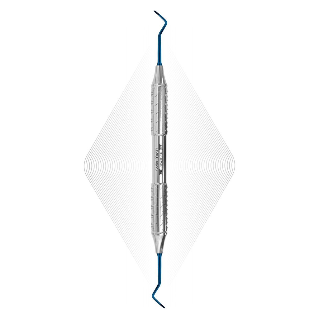 Sickle Scaler 204 SD, Blue, For Implants (Titanium)