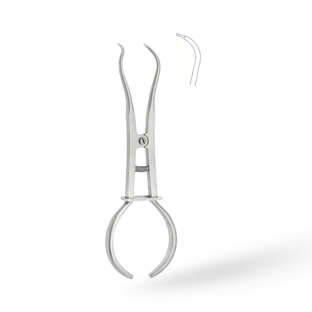 Rubber Dam Clamp Forceps White, 17cm