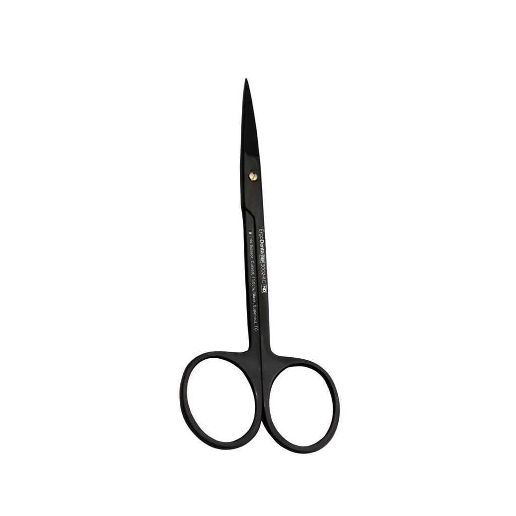 Iris Scissor, Curved, 11.5cm, Black, Super-cut, TC