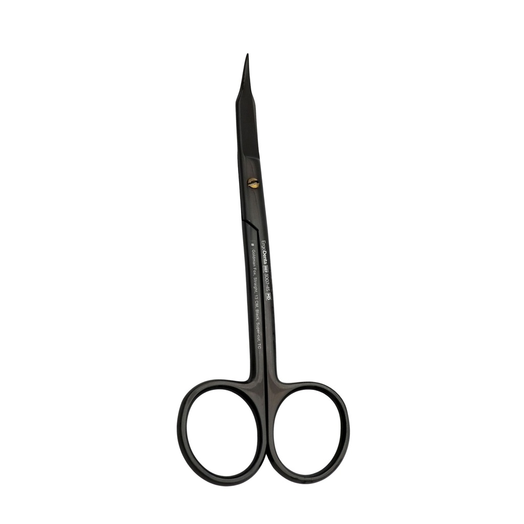 Goldman Fox, Straight, 13cm, Black, Super-cut, TC