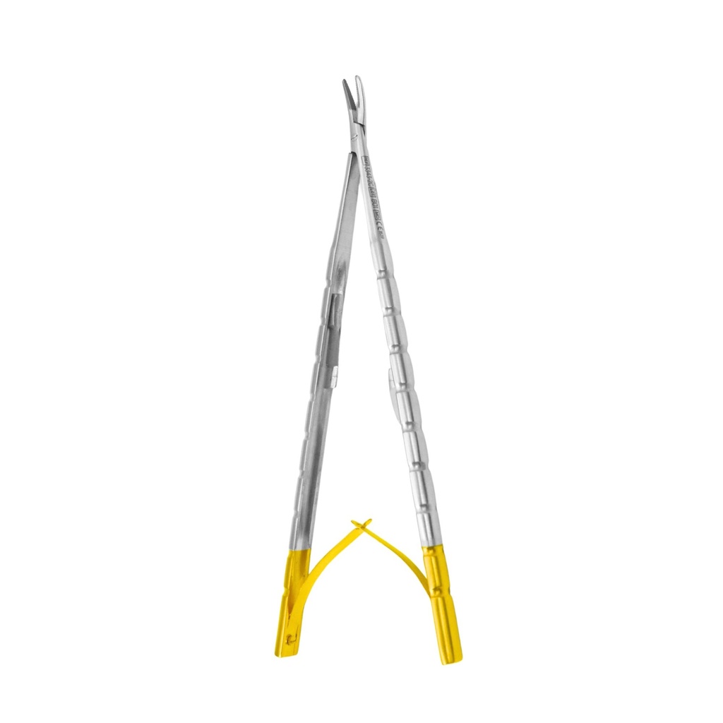 Castroviejo Micro Needle Holder, Barraquer, Curved, 16cm, TC