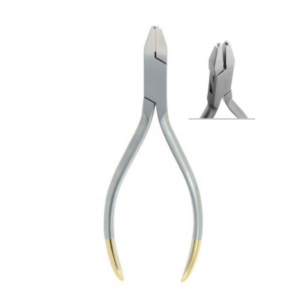Crimpable Arch Wire Hook Pliers for surgical ball hooks straight, 14cm,TC