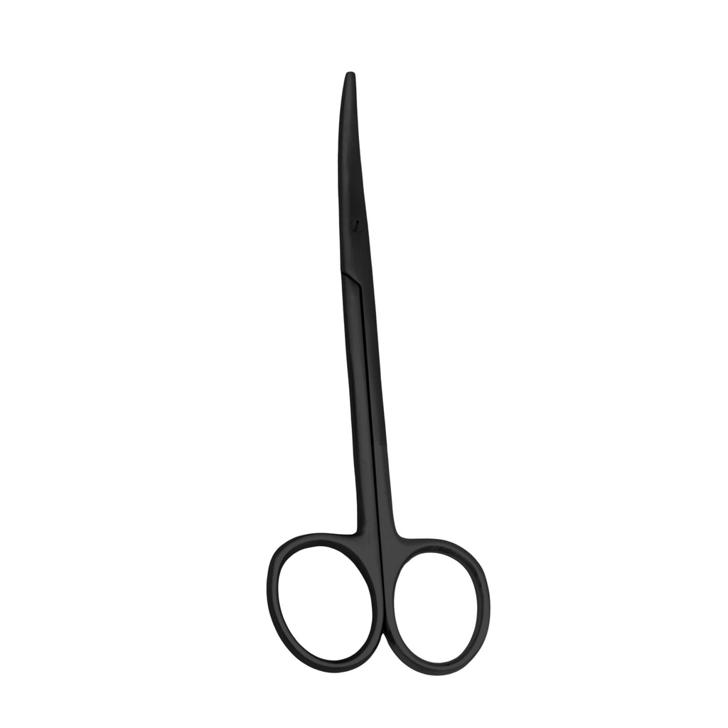 Metzenbaum Stump Scissor, Curved, 14.5cm, Black, Super-cut, TC