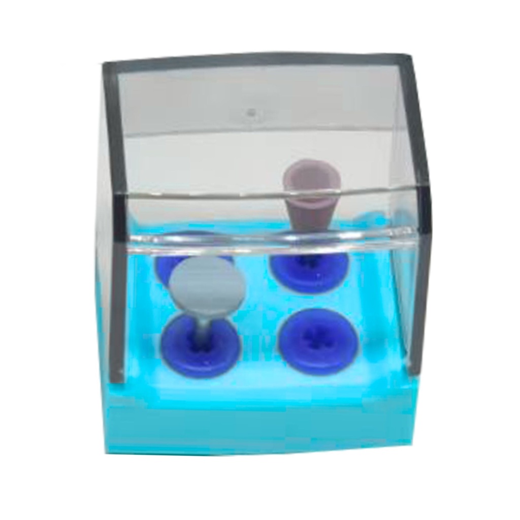 Equipment of high temperature and high pressure disinfection box, 4 Holes, Sky Blue