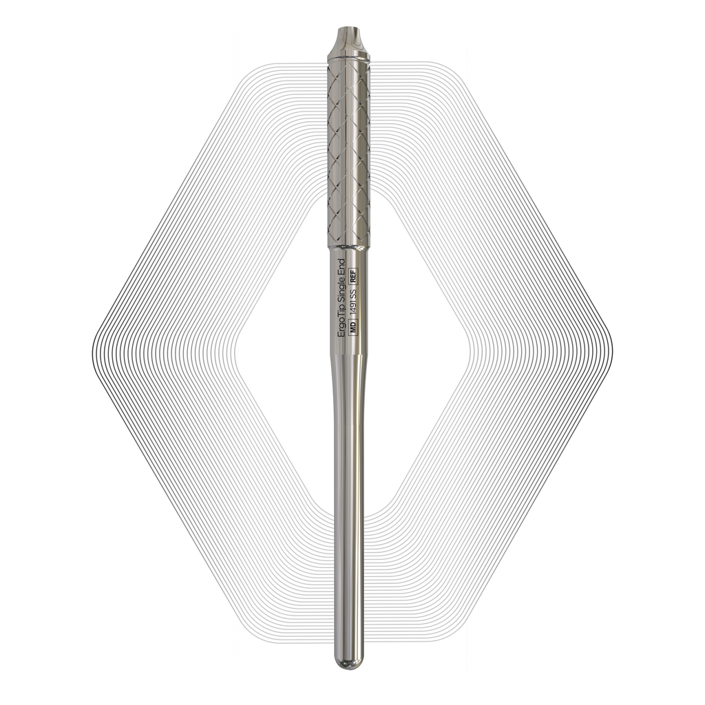 ErgoTip Single-End Steel Handle, 8mm