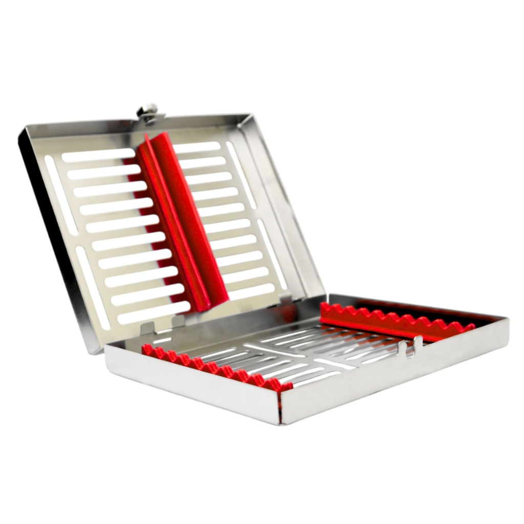 Removable lid, Sterilization cassette for 10, 185x145x35mm, Red Silicone