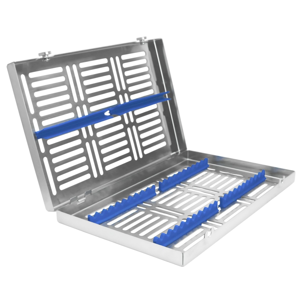 Removable lid, Sterilization cassette for 20, 280x180x35mm, Blue Silicone