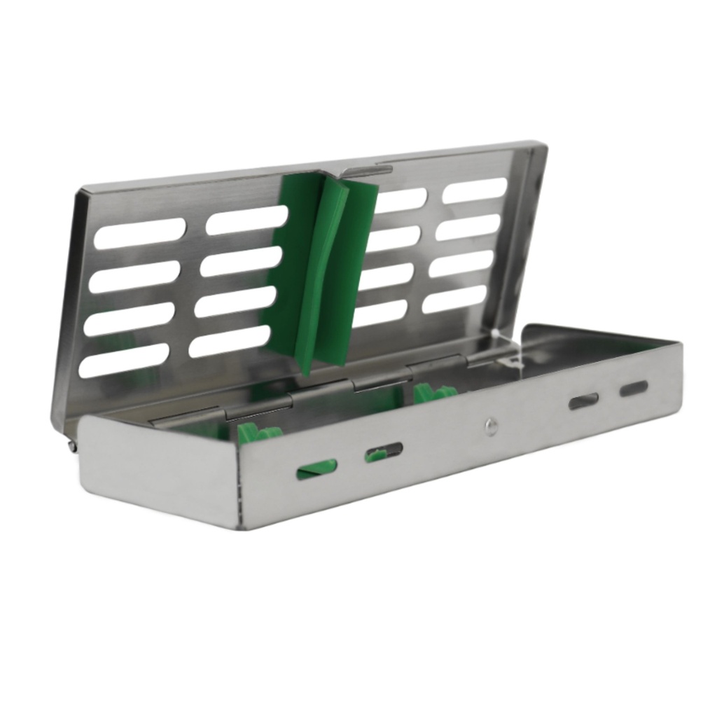Sterllization Cassettes for 5, 185x65x20mm, Green