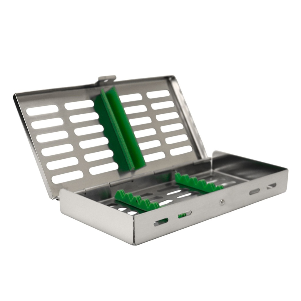 Sterllization Cassettes for 7, 185x90x20mm, Green