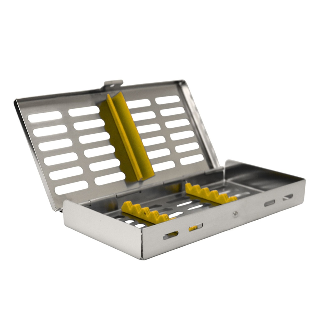 Sterllization Cassettes for 7, 185x90x20mm, Yellow