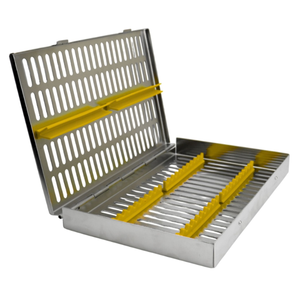 Sterllization Cassettes for 20, 285x185x30mm, Yellow