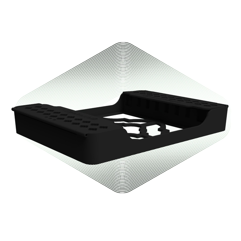 ErgoTray 8, 180x136x26mm, Black