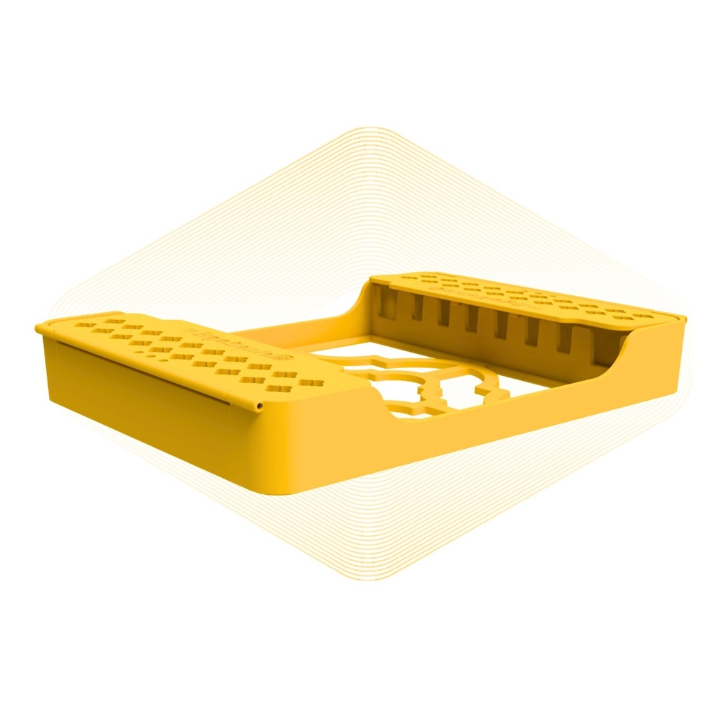 ErgoTray 8, 180x136x26mm, Yellow