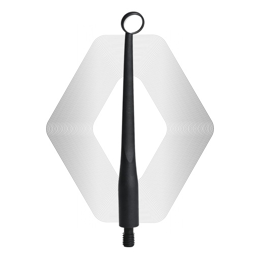[7091R] Microscopic HD Mouth Mirror, Regular 1.5mm, Black