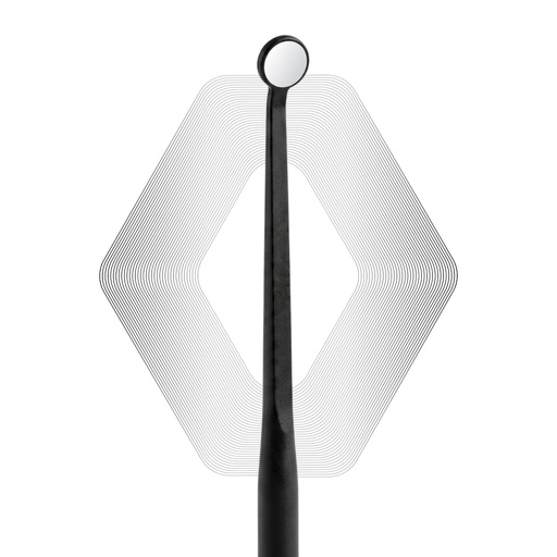 [7091U] Microscopic HD Mouth Mirror, UltraThin 0.7mm, Black