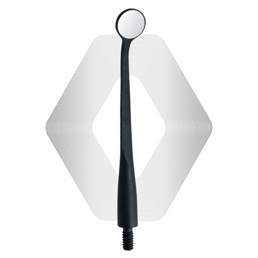 [7092U] Microscopic HD Mouth Mirror, UltraThin 0.7mm, Black