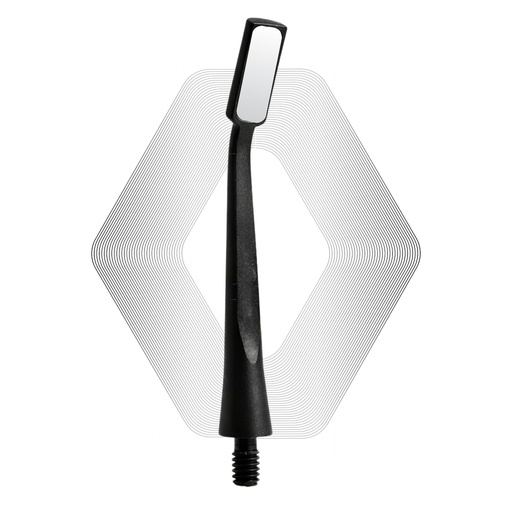 [7093R] Microscopic HD Mouth Mirror, Regular 1.5mm, Black