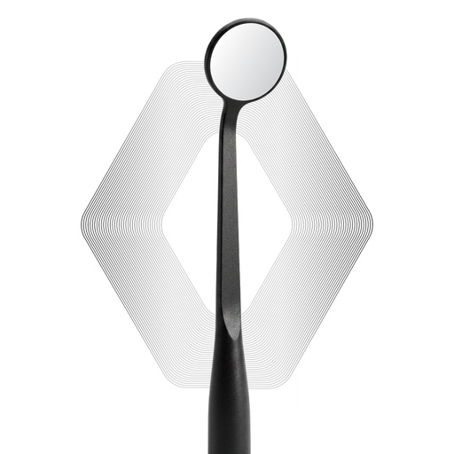 [7095U] Microscopic HD Mouth Mirror, UltraThin 0.7mm, Black