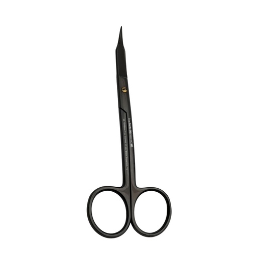 [3007-4C] Goldman Fox, Curved, 13 cm, Black, Super-cut, TC