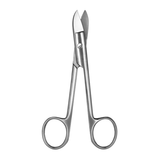 [3045-1C] Crown Scissor, BeeBee, Saw Edge, Curved