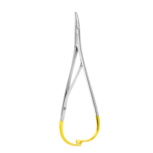[3302-2C] Mathieu Needle Holder, Curved, 17cm, TC