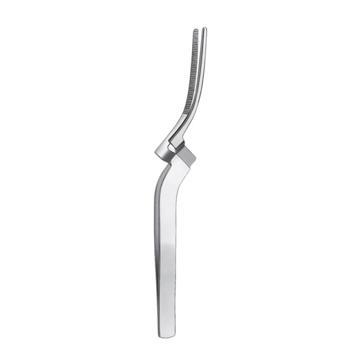 [3622-1C] Miller Tweezer, Serrated, Curved