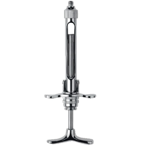 [3910] Cartridge Syringe, 2.2 ml, Chrome-plated, with Metric Thread