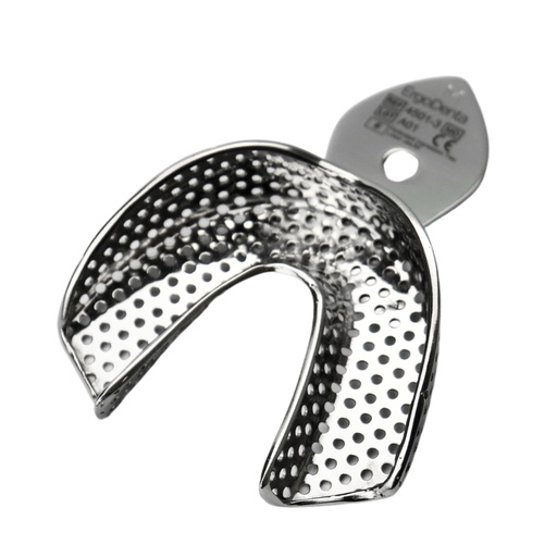 [4501-3] Perforated Impression Tray, Lower Jaw, Medium