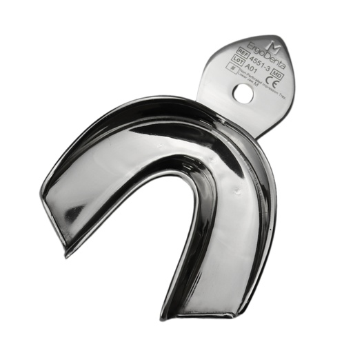[4551-3] Non-Perforated Impression Tray, Lower Jaw, Medium