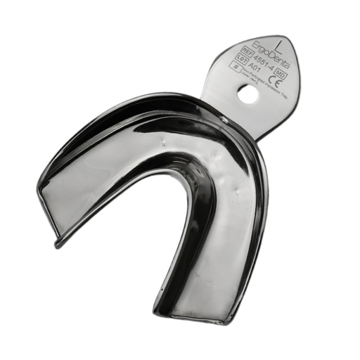 [4551-4] Non-Perforated Impression Tray, Lower Jaw, Large