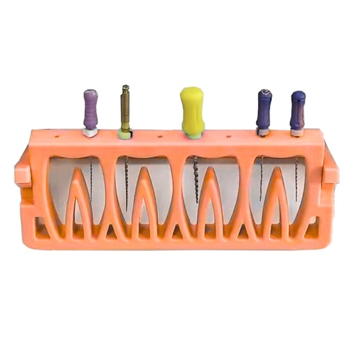 [7453O] Root Canal File Frame, 8 holes, Orange