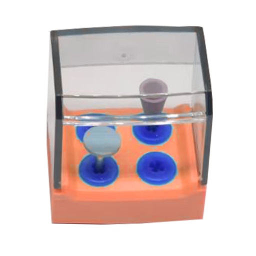 [7456O] Equipment of high temperature and high pressure disinfection box, 4 Holes, Orange
