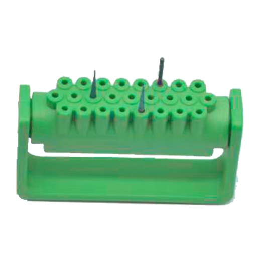 [7457G] Opening Disinfection Frame Resistant to high temperature and pressure, 25 Holes, Green