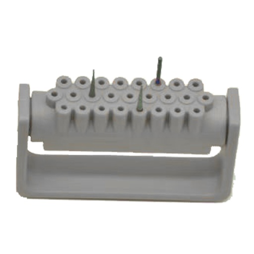 [7457I] Opening Disinfection Frame Resistant to high temperature and pressure, 25 Holes, Grey