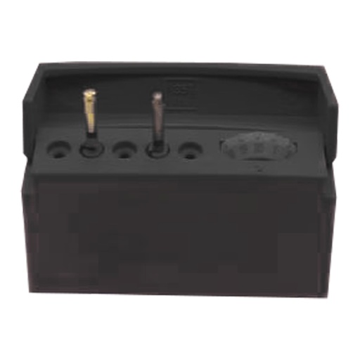 [7462K] Endodontic block with memory holder, 5 holes, Black