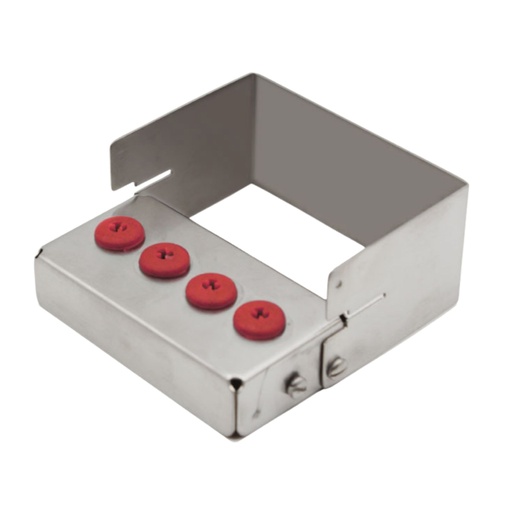 [7381R] Bur Holder for 4, Red