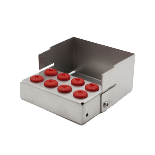 [7382R] Bur Holder for 8, Red