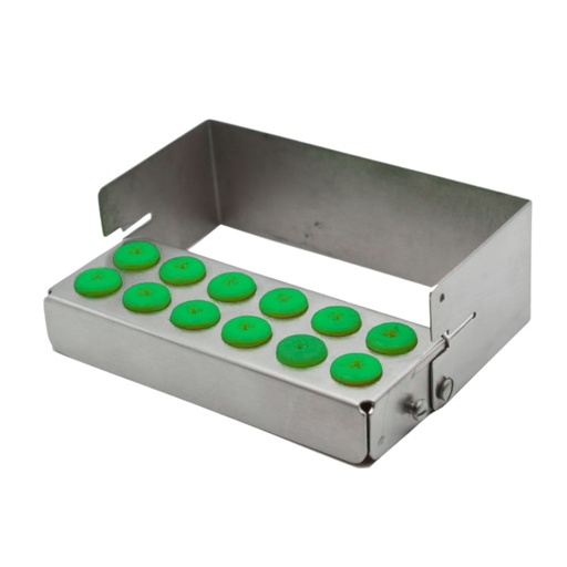 [7383G] Bur Holder for 12, Green