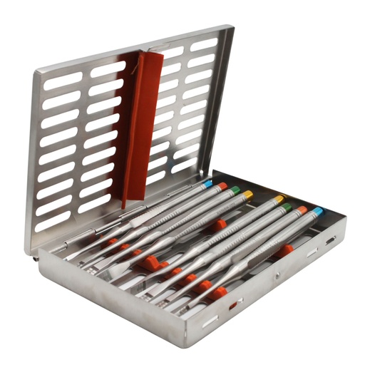 [7250] Bone splitting, set of 8 with casette
