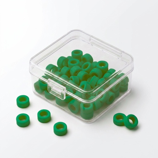 [5641G] Color Coded Rings-Green
