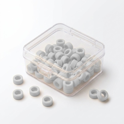 [5641W] Color Coded Rings-White