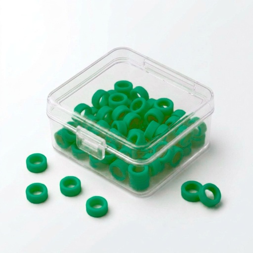 [5651G] Color Coded Rings-Green