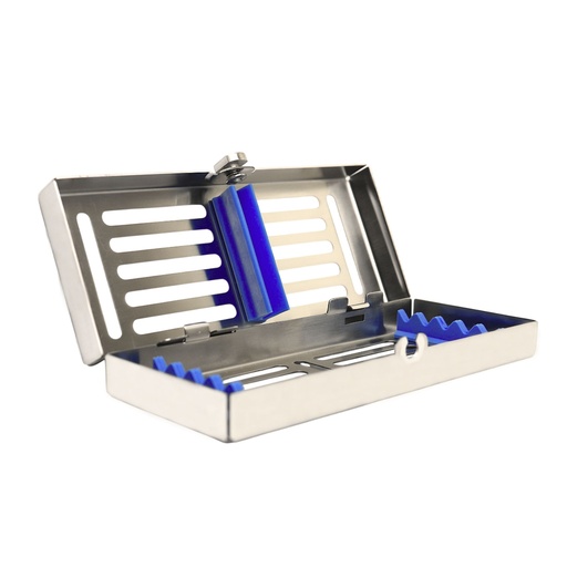 [5511B] Removable lid, Sterilization cassette for 5, 185x75x35mm, Blue Silicone