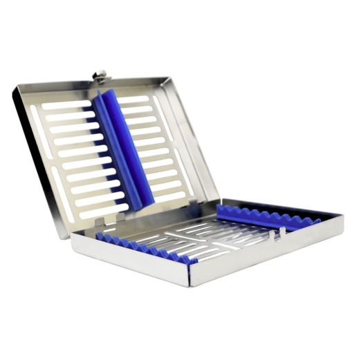 [5512B] Removable lid, Sterilization cassette for 10, 185x145x35mm, Blue Silicone